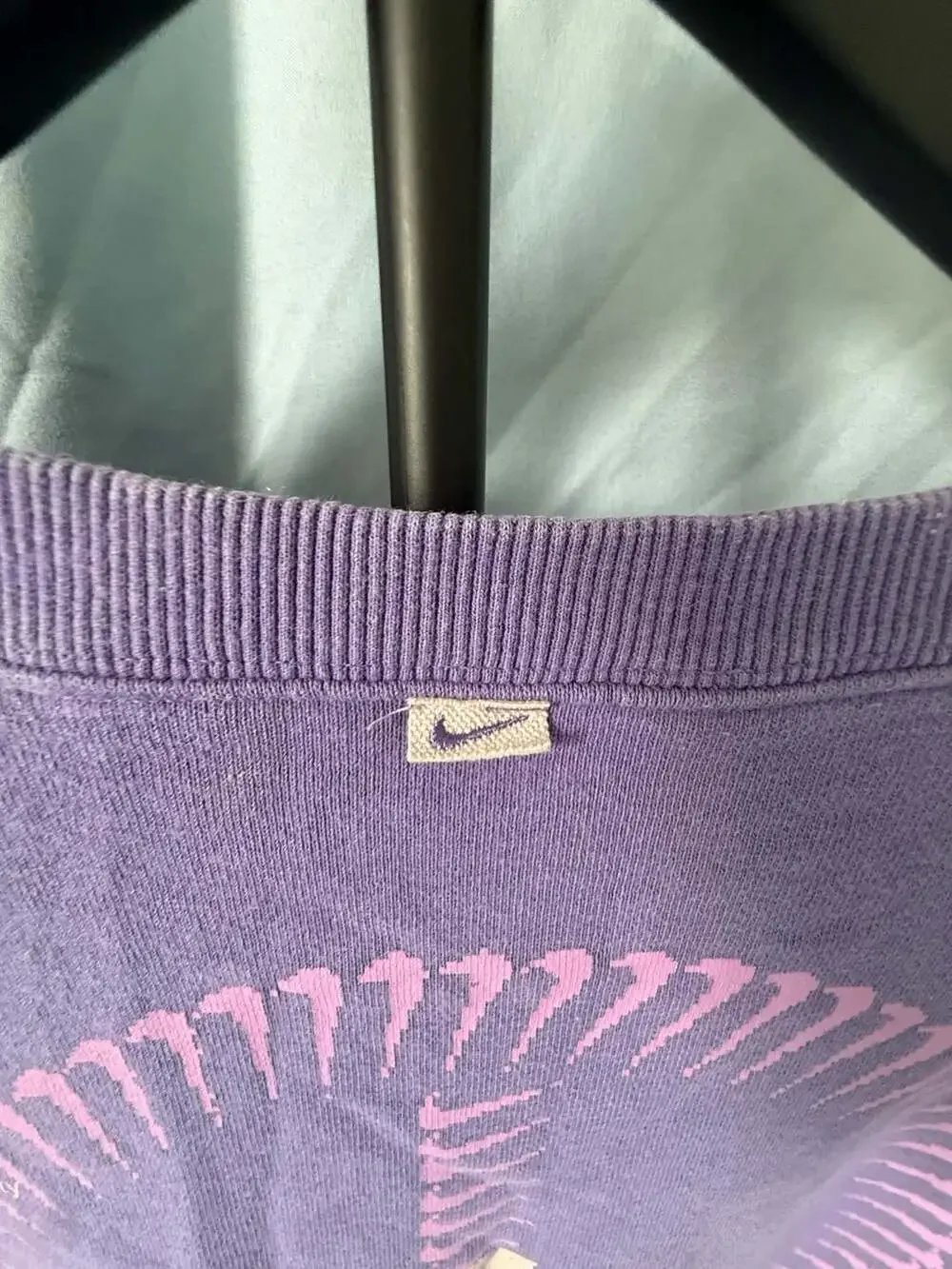 Nike Sportswear Unity French Terry Crewneck Sweatshirt Purple Acid Wash